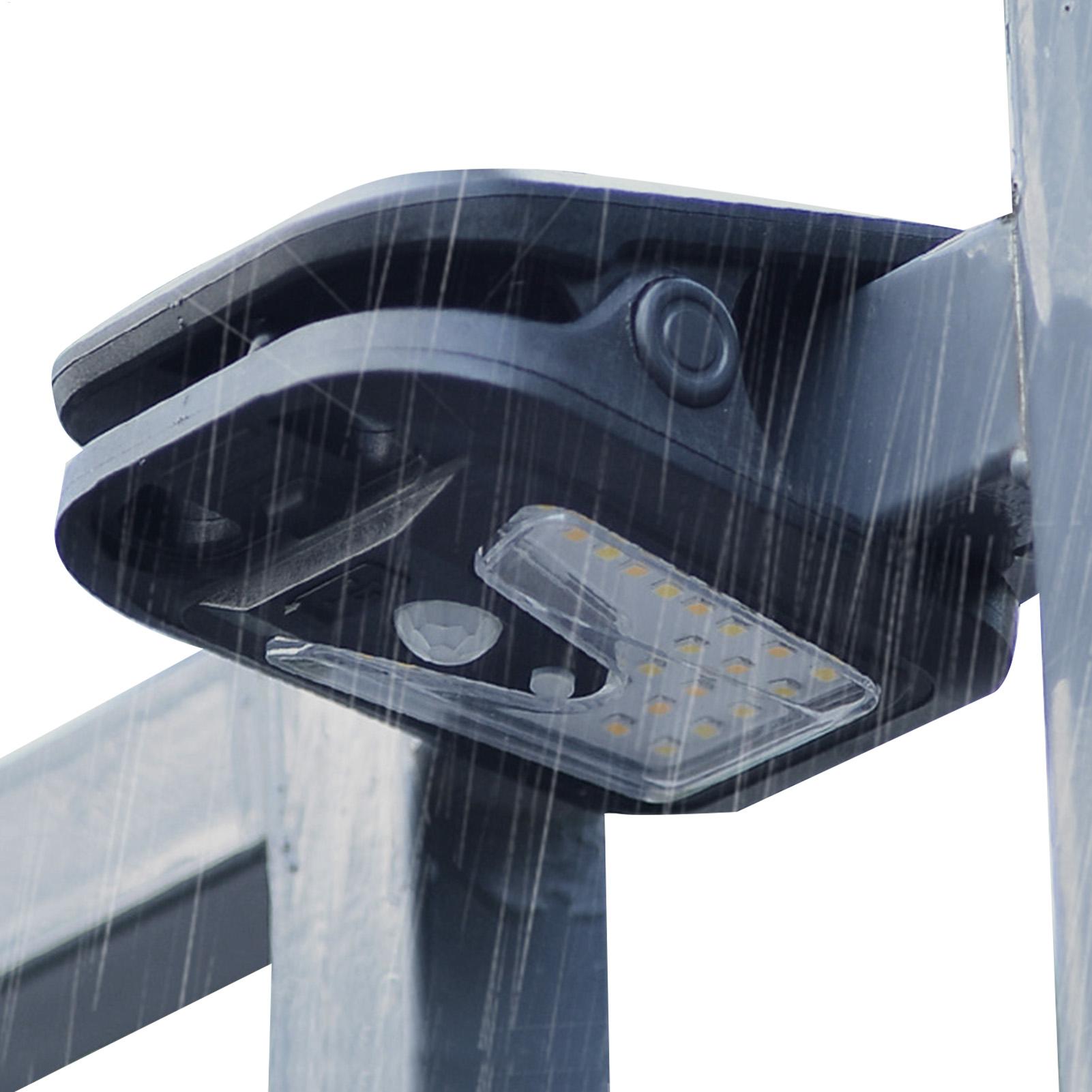 Power Outage Light - ไฟเซ็นเซอร์พลังงานแสงอาทิตย์แบบหนีบสำหรับภายนอกอาคาร ชาร์จไฟได้ พร้อมระบบเปิด/ปิดอัตโนมัติ ใช้สำหรับสวนในกรณีไฟดับ