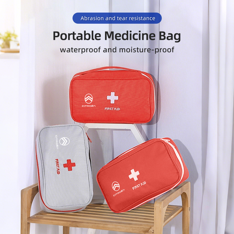 First Aid Bag Kit - รถแบบพกพาชุดปฐมพยาบาลทางการแพทย์กระเป๋าเก็บยาขนาดเล็กสำหรับซีตรอง C4 C3 C5 C1 C2