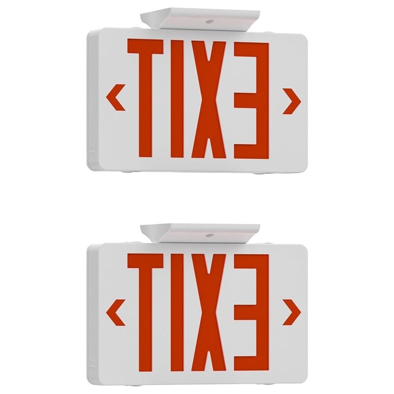 Emergency Exit Sign - B67C ได้รับการรับรองมาตรฐาน UL, ชุดไฟฉุกเฉินเชิงพาณิชย์, ป้ายทางออก LED