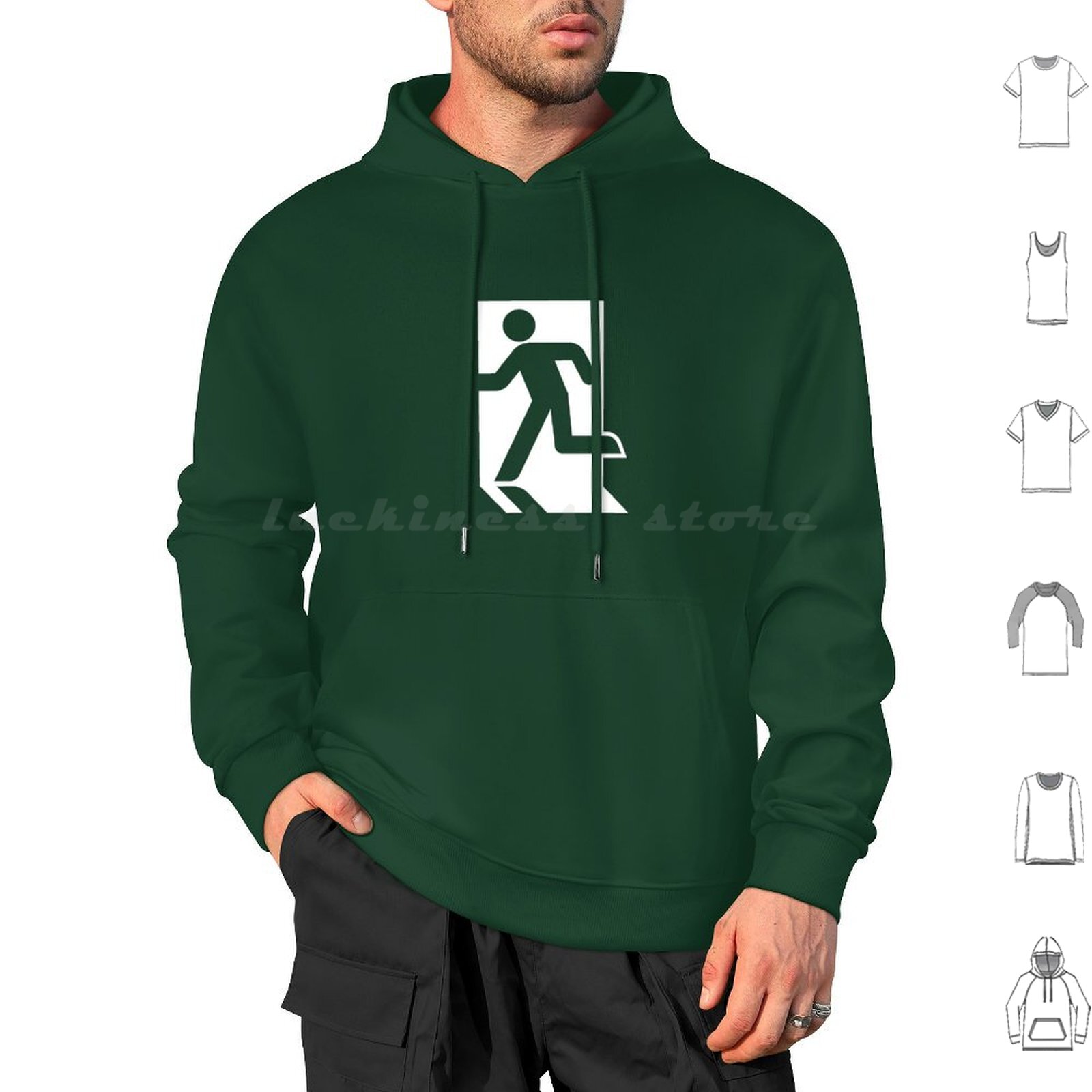 เสื้อฮู้ดลาย Exit Sign Running - Emergency Exit Sign บทวิจารณ์และราคา