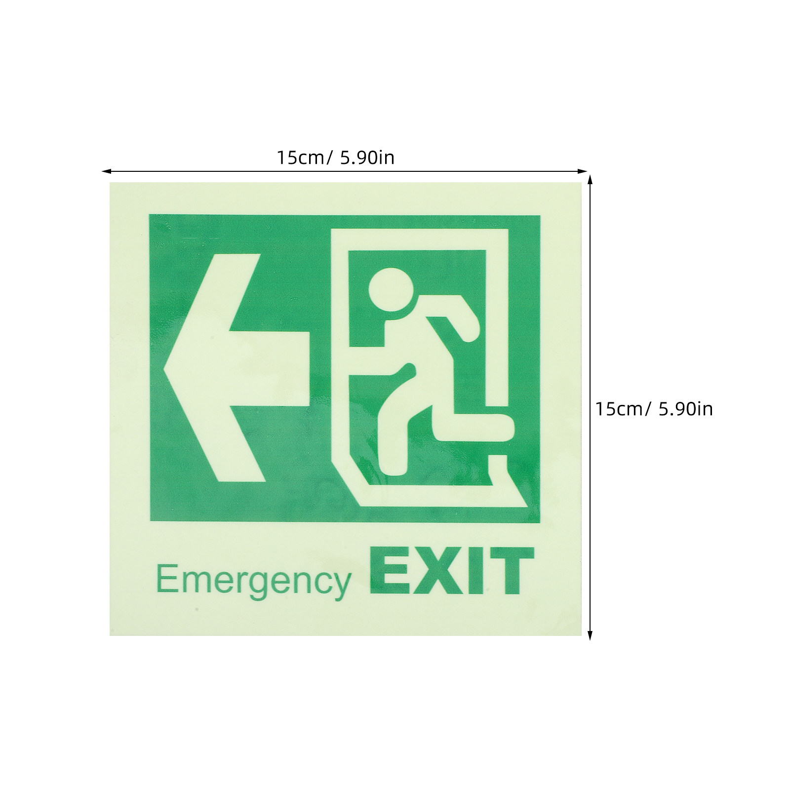 สติ๊กเกอร์ติดพื้นเรืองแสงสำหรั - Emergency Exit Sign บทวิจารณ์และราคา