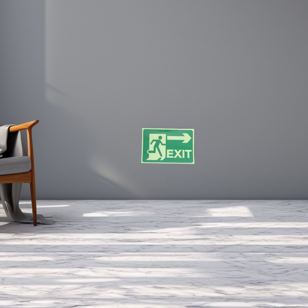 สติ๊กเกอร์เรืองแสงสำหรับทางออก - Emergency Exit Sign บทวิจารณ์และราคา