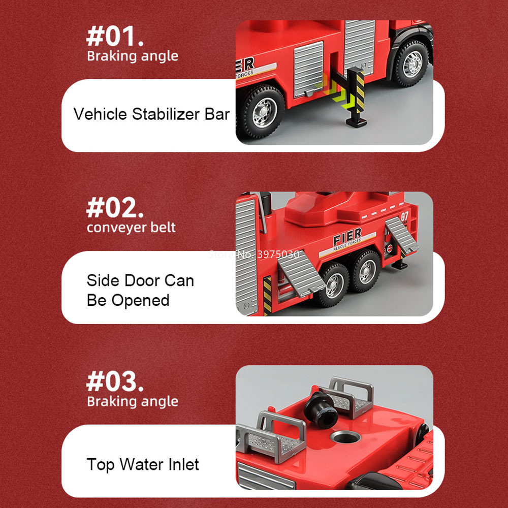 1:32 Scale Fire Engine รุ่นรถย - Fire Escape Ladder บทวิจารณ์และราคา