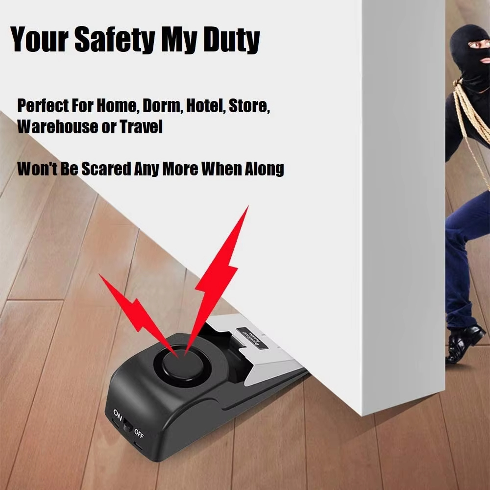 สัญญาณกันขโมยแบบไร้สาย 120 เดซ - Door Stop Alarm บทวิจารณ์และราคา