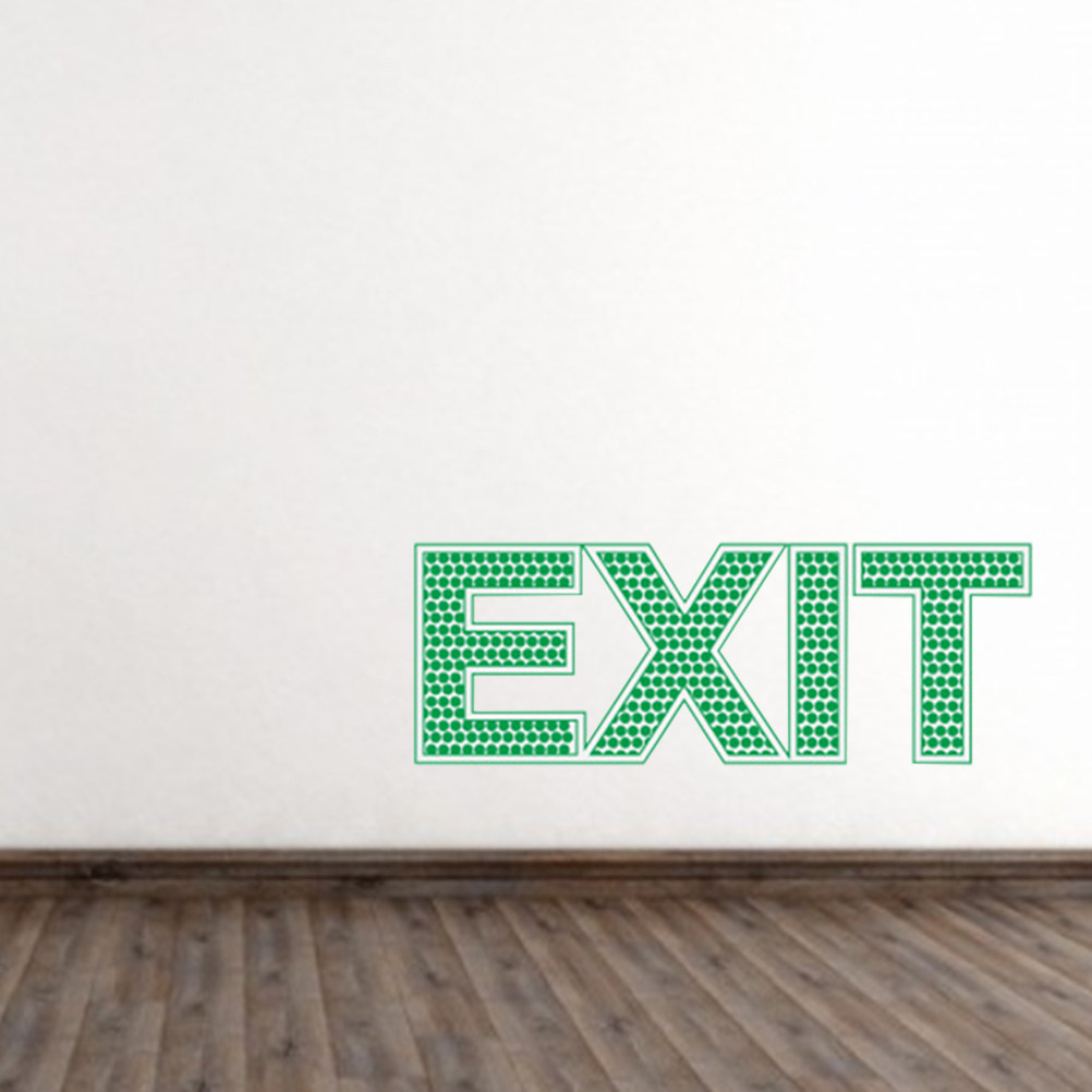สติ๊กเกอร์ติดผนังทางออกเรืองแส - Emergency Exit Sign บทวิจารณ์และราคา